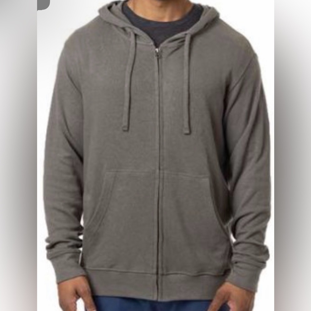 Econscious Unisex Full-Zip Hoodie Sweater - Gray-New without tag